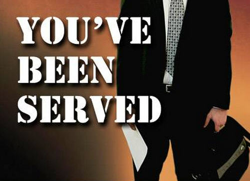 You've been served process server